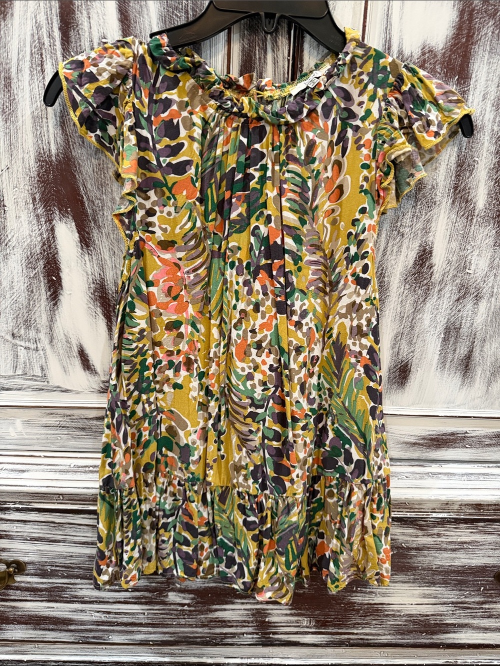 JODIFL Multicolor Floral Ruffle Dress